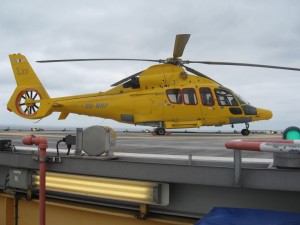 Helikopter aan deck