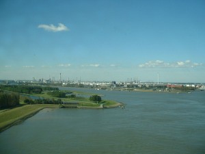 Uitzicht over het water